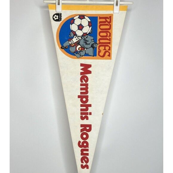 Memphis Rogues NASL 30x12 Full Size Soccer Pennant Defunct VTG 1970s